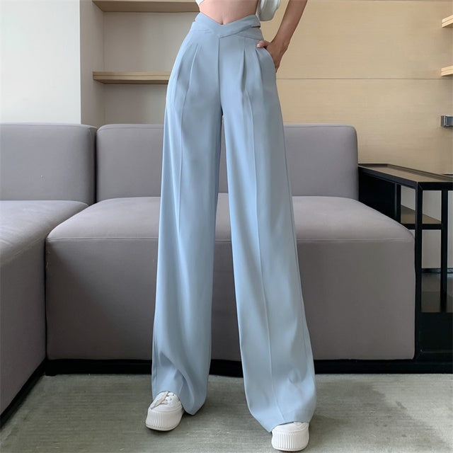 Solid Casual Loose Pants, Made from high quality materials, these pants are straight trousers that are baggy and loose fitting. They come in a variety of colors, so you can choose the one that best suits your style. With a wide leg design, these pants are perfect for any body type and will make you look and feel your best.