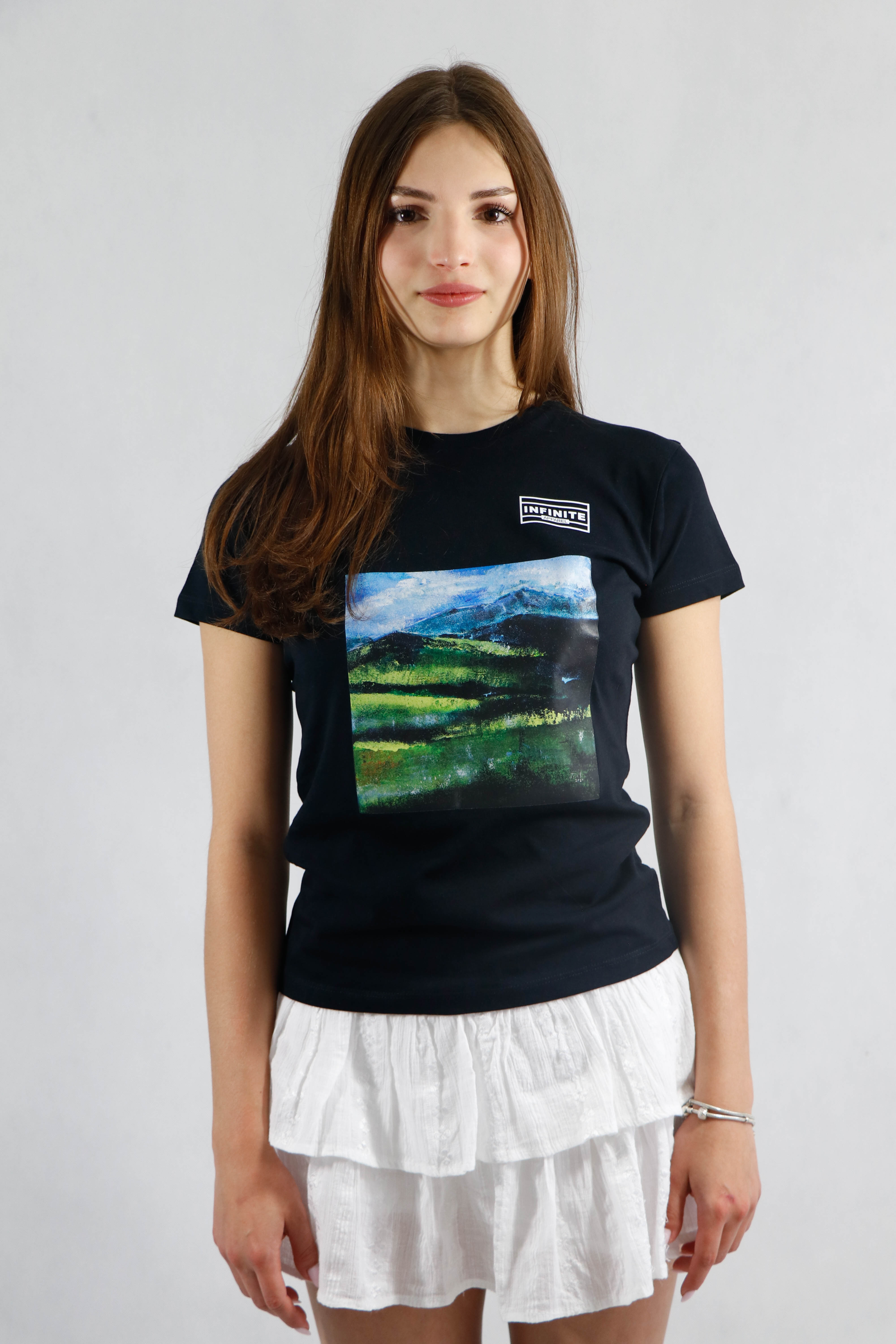 Mountain Whisper woman t-shirt black